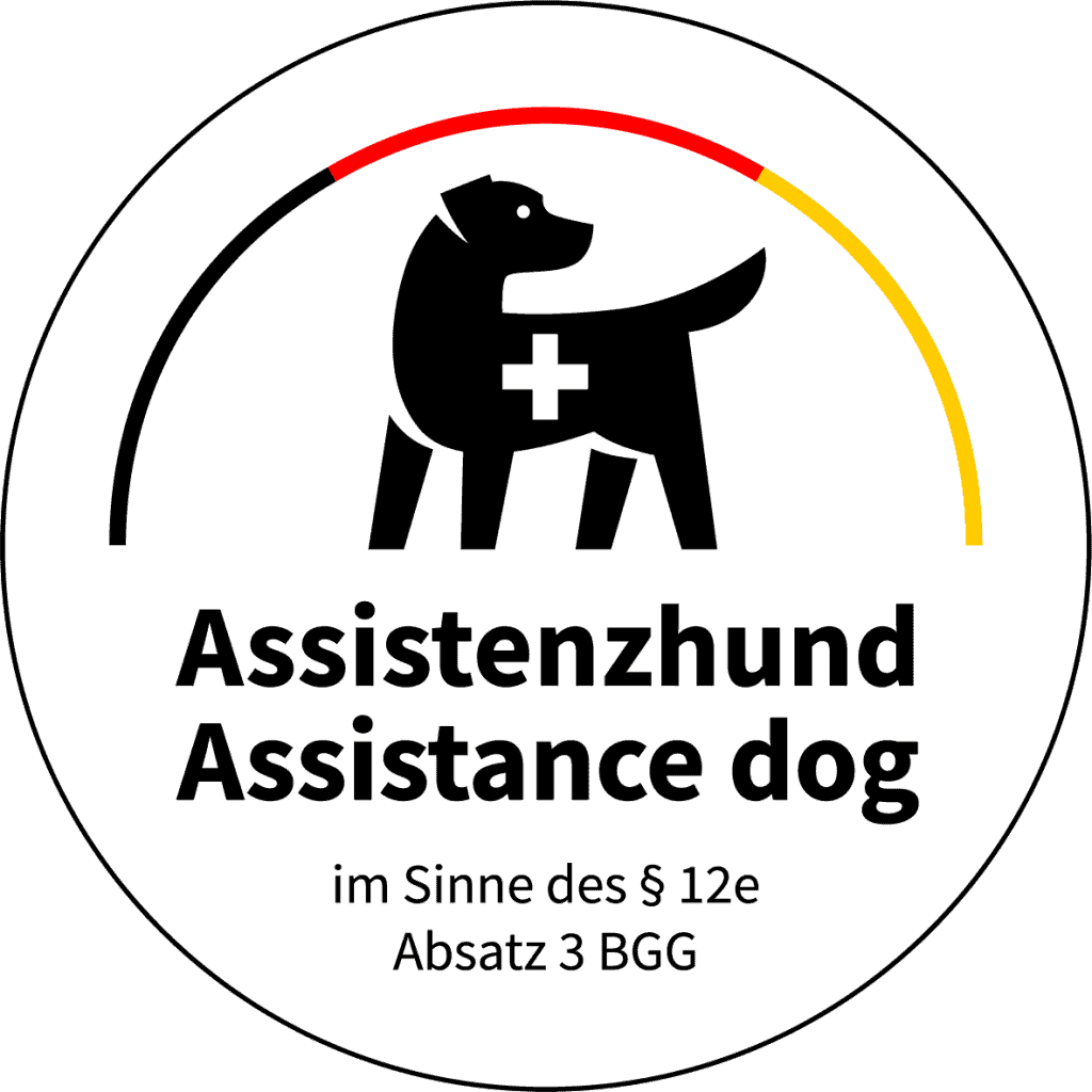 Kennzeichen für einen staatlich anerkannten Assistenzhund 