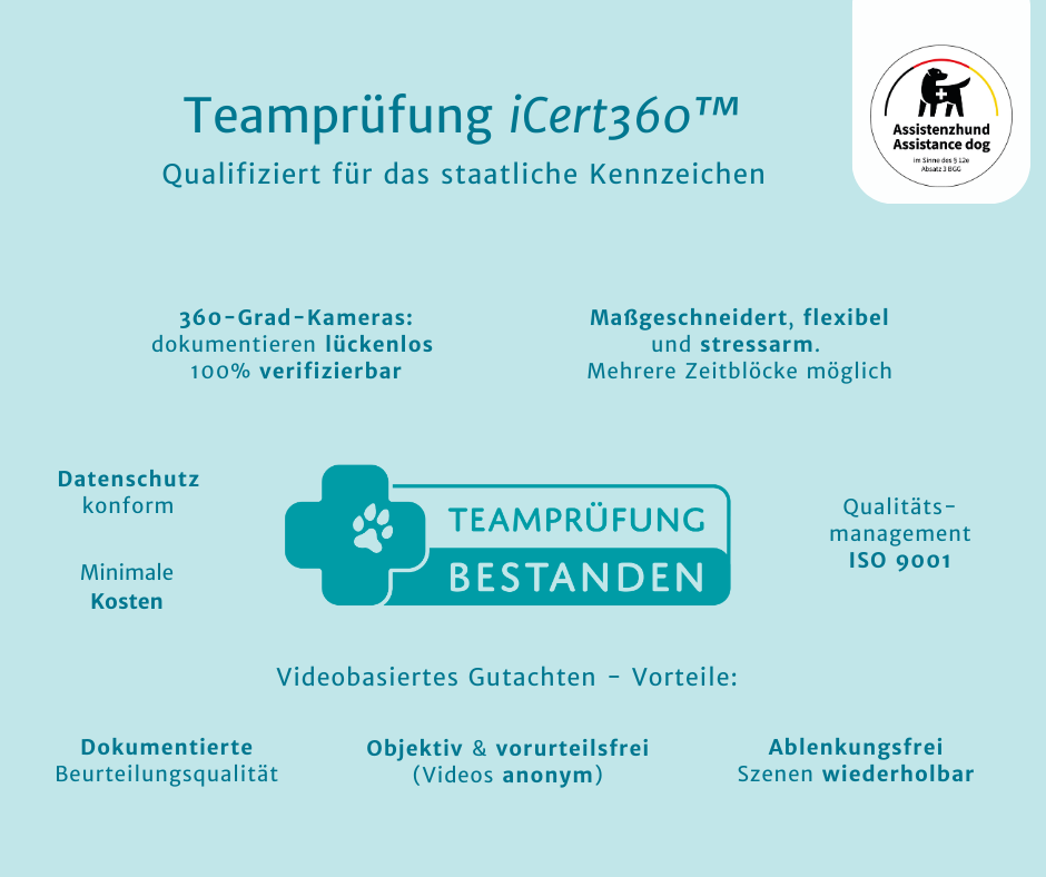 Grafik - Assistenzhundteamprüfung